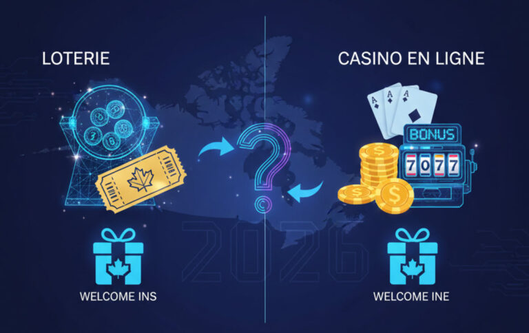 Loterie vs casino en ligne : quel bonus de bienvenue vaut vraiment le coup au Canada en 2026 ?