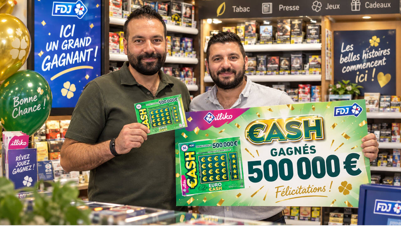 Cash FDJ : elle vient rejouer au Loto, tente un ticket à gratter et rafle 500 000 € dans le Morbihan